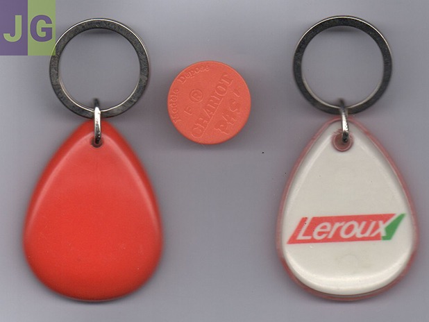 Porte Clefs Jeton Caddie Plastique & Métal LEROUX