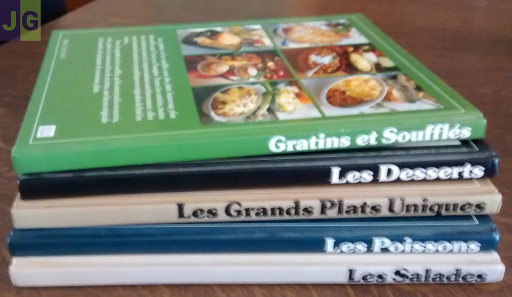 Cuisine : poissons-salades-desserts-gratins souflés-plats uniques