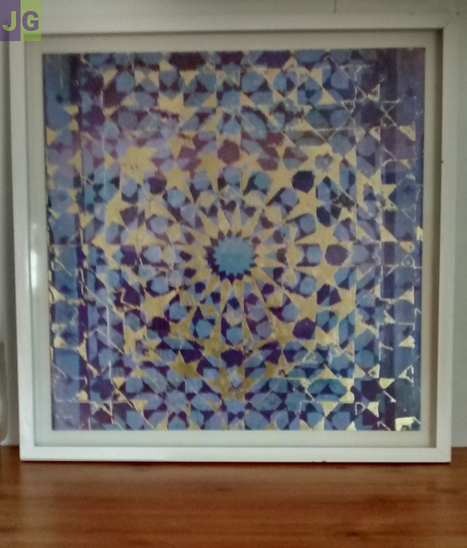 Tableau Sous verre 76,2X76,2 cm - Créative Mandala