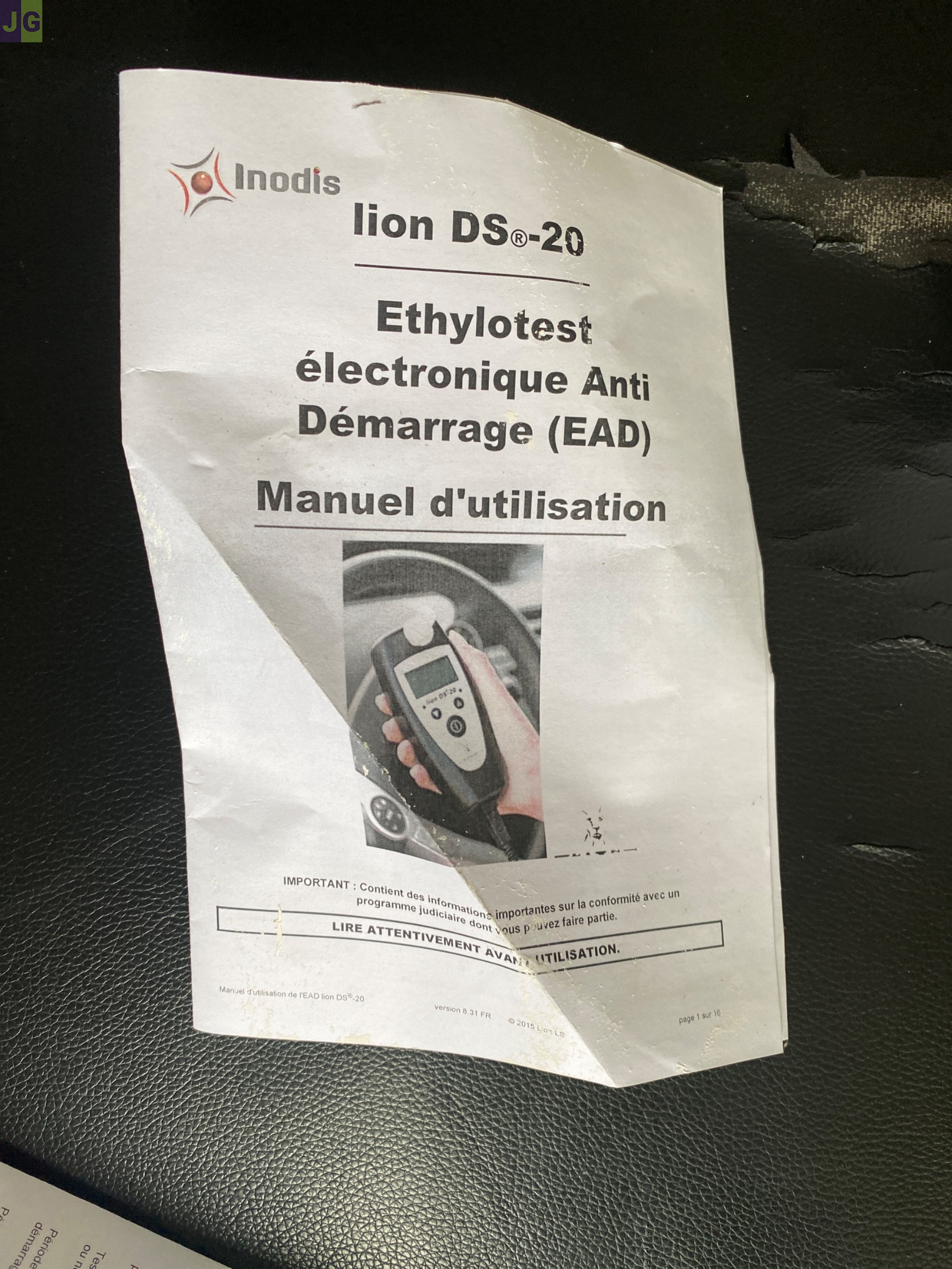 Ethiloteste anti démarrage