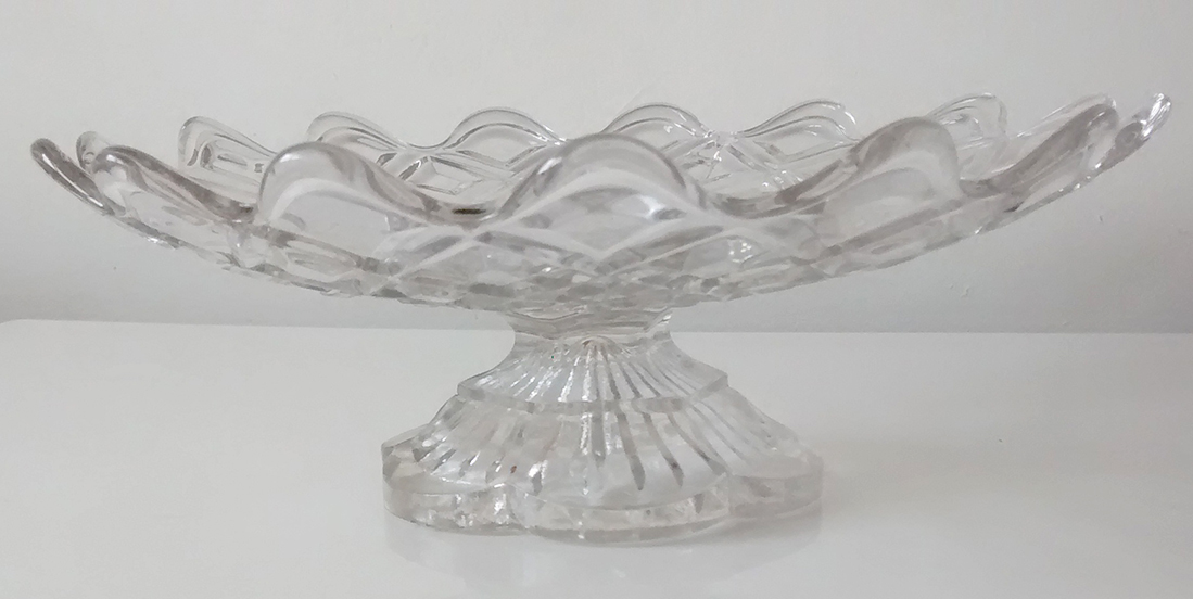 Coupe en verre 1960 Vintage